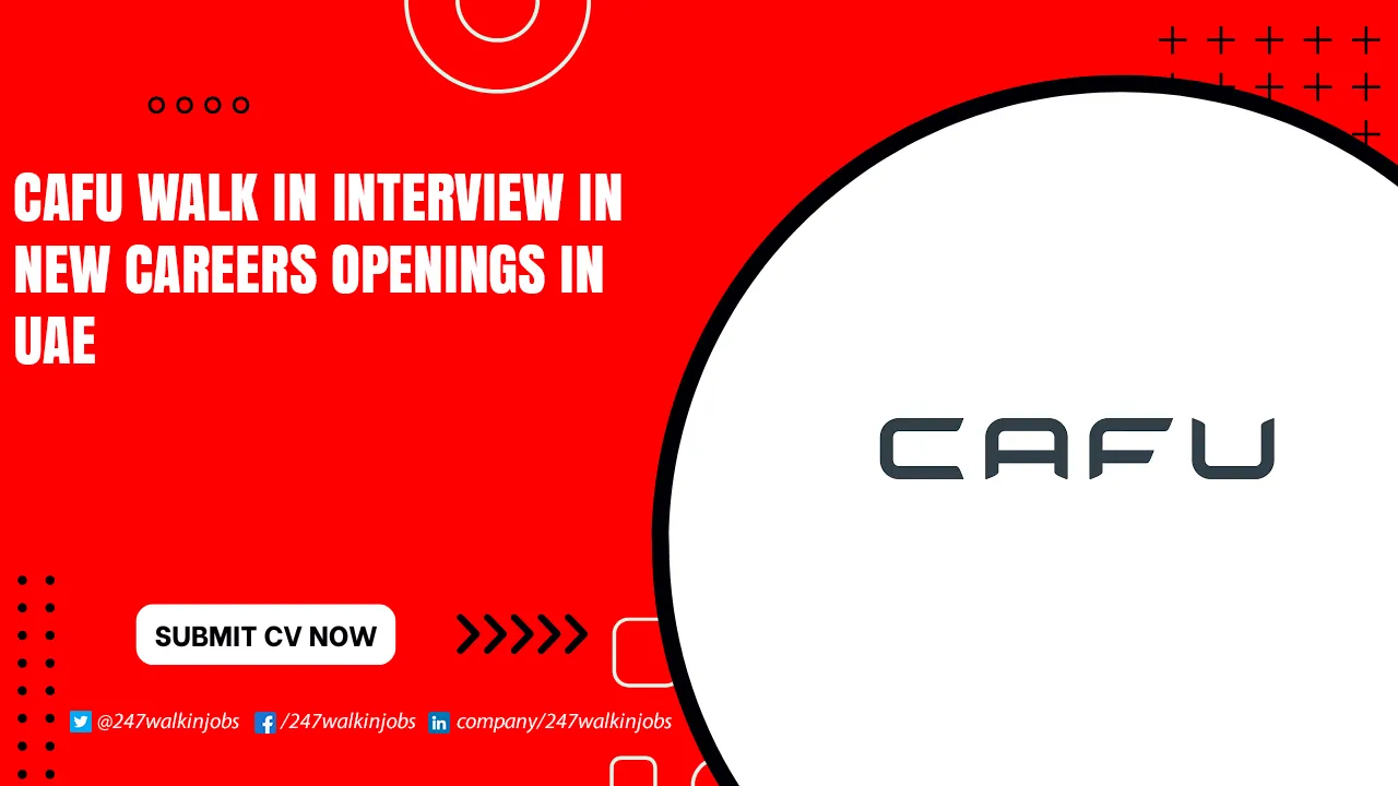 CAFU Driver Jobs in Dubai CAFU Walk in Interview