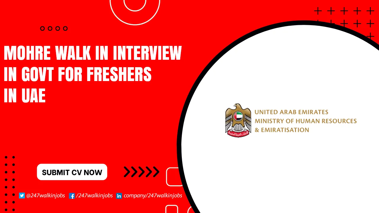 MOHRE Walk in Interview