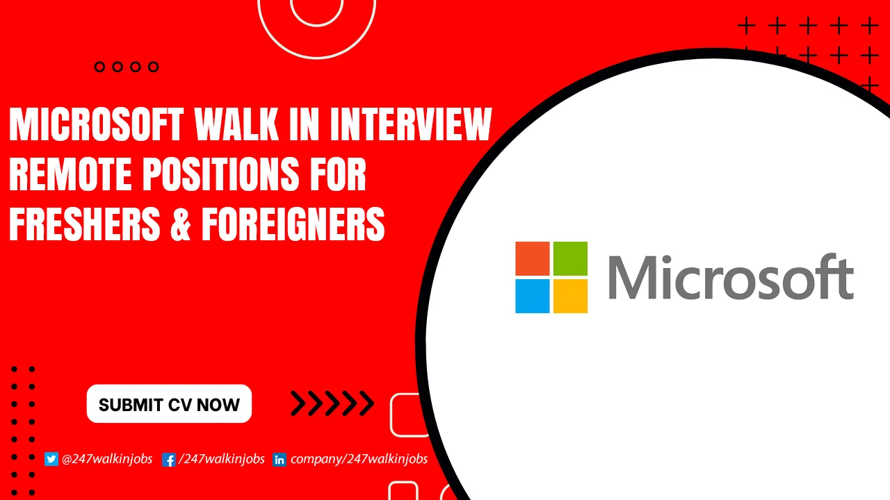 Microsoft Walk in Interview